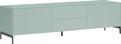 LUX Buffet basso - Azzurro / L: 180.0 cm x P: 46.0 cm x A: 49.5 cm