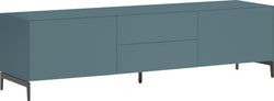 LUX Lowboard - Mittelblau / B: 180.0 cm x T: 46.0 cm x H: 49.5 cm