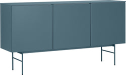 TILL Sideboard - Dunkelblau / B: 168.0 cm x T: 41.0 cm x H: 88.8 cm