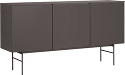 Buffet TILL - gris foncé / L: 168.0 cm x P: 41.0 cm x H: 88.8 cm