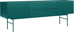 Sideboard - Petrol / B: 196.0 cm x T: 40.0 cm x H: 68.4 cm