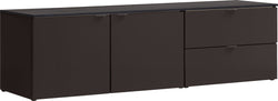 Buffet bas - Gris / Marron / L: 168.0 cm x P: 40.0 cm x H: 38.4 cm