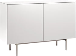 Buffet TILL - Gris clair / L: 112.0 cm x P: 41.0 cm x H: 78.3 cm