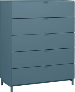 TILL Kommode - Dunkelblau / B: 84.0 cm x T: 41.0 cm x H: 106.0 cm