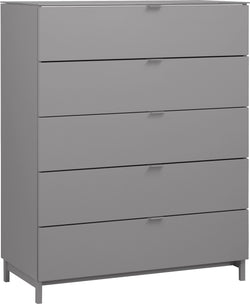 TILL Kommode - Mittelgrau / B: 84.0 cm x T: 41.0 cm x H: 106.0 cm