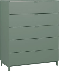 TILL Kommode - Grün / B: 84.0 cm x T: 41.0 cm x H: 106.0 cm