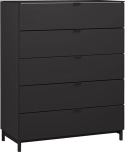 TILL Kommode - Schwarzgrau / B: 84.0 cm x T: 41.0 cm x H: 106.0 cm