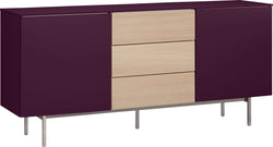 TILL Sideboard - Aubergine / B: 168.0 cm x T: 41.0 cm x H: 77.0 cm