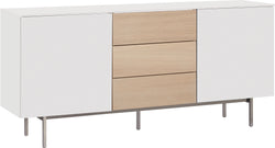 TILL Sideboard - Hellgrau / B: 168.0 cm x T: 41.0 cm x H: 77.0 cm