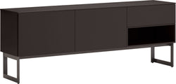 TILL Buffet bas - Gris / Marron / L: 168.0 cm x P: 41.0 cm x H: 64.6 cm