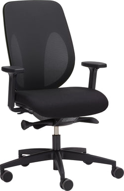 Giroflex 353 con schienale a rete Sedia da ufficio - Antracite / L: 69.0 cm x P: 70.0 cm x A: 114.0 cm