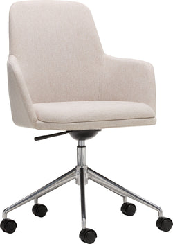 KNIGHT Chaise de bureau - Beige / L: 62.5 cm x P: 62.0 cm x H: 92.0 cm