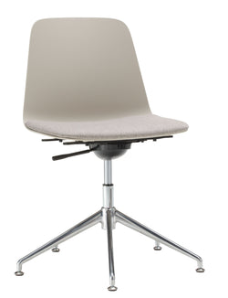 MUSK Chaise de bureau - Gris clair / L: 65.5 cm x P: 65.5 cm x H: 80.5 cm