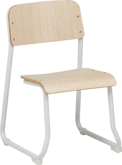 Chaise enfant LUCIEL - Laquée blanche / L : 36,0 cm x P : 36,0 cm x H : 52,0 cm