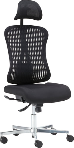 CLEVER Bürostuhl - Schwarz / B: 68.0 cm x T: 68.0 cm x H: 118.0 cm