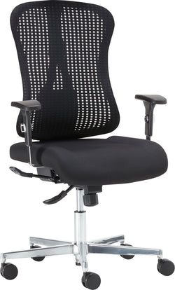 CLEVER Chaise de bureau - Noir / L: 68.0 cm x P: 68.0 cm x H: 98.0 cm