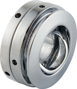 Maniglia forata FLEXCUBE - L: 4,0 cm x P: 4,0 cm / Colore argento