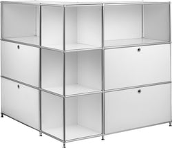 FLEXCUBE Combinazione ad angolo - Bianco / L: 115.0 cm x P: 115.0 cm x A: 118.0 cm
