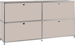 FLEXCUBE Sideboard - Taupe / B: 152.0 cm x T: 40.0 cm x H: 80.0 cm