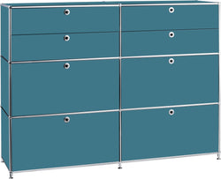 FLEXCUBE Kommode - Petrol / B: 152.0 cm x T: 40.0 cm x H: 118.0 cm