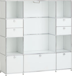 FLEXCUBE Garderobenelement - Weiss / B: 152.0 cm x T: 40.0 cm x H: 156.0 cm