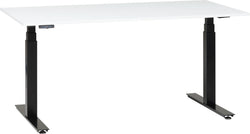 FLEXCUBE PROFI Schreibtisch höhenverstellbar - Weiss / B: 200.0 cm x T: 80.0 cm x H: 67.0 cm