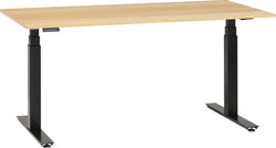 FLEXCUBE PROFI Schreibtisch höhenverstellbar - Eiche hell / B: 200.0 cm x T: 80.0 cm x H: 67.0 cm