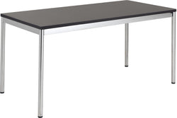 Bureau FLEXCUBE - Noir / L : 180,0 cm x P : 80,0 cm x H : 75,0 cm