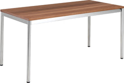 FLEXCUBE Schreibtisch - Nussbaum / B: 180.0 cm x T: 80.0 cm x H: 75.0 cm