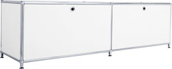 FLEXCUBE Lowboard - Weiss / B: 152.0 cm x T: 40.0 cm x H: 43.0 cm