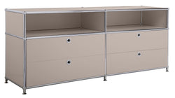 FLEXCUBE Lowboard - Taupe / B: 152.0 cm x T: 40.0 cm x H: 62.5 cm