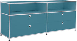 FLEXCUBE Lowboard - Petrol / B: 152.0 cm x T: 40.0 cm x H: 62.5 cm