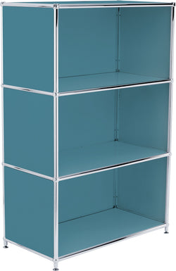 FLEXCUBE Highboard - Petrol / B: 77.0 cm x T: 40.0 cm x H: 118.0 cm