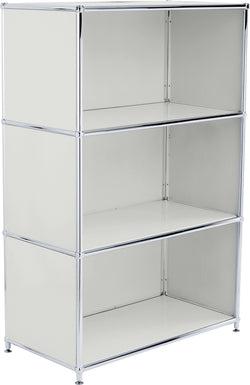 FLEXCUBE Highboard - Hellgrau / B: 77.0 cm x T: 40.0 cm x H: 118.0 cm