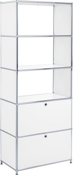 FLEXCUBE Regal - Weiss / B: 77.0 cm x T: 40.0 cm x H: 193.0 cm