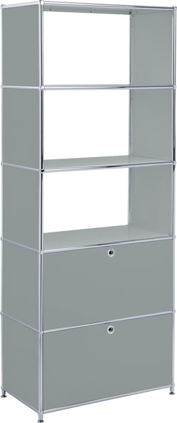 FLEXCUBE Scaffale - Grigio / L: 77.0 cm x P: 40.0 cm x A: 193.0 cm