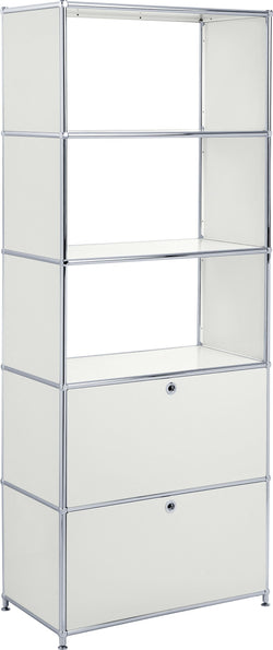 FLEXCUBE Regal - Hellgrau / B: 77.0 cm x T: 40.0 cm x H: 193.0 cm