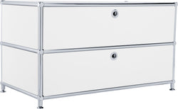 FLEXCUBE Lowboard - Weiss / B: 77.0 cm x T: 40.0 cm x H: 44.5 cm