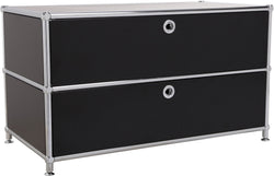 FLEXCUBE Lowboard - Schwarz / B: 77.0 cm x T: 40.0 cm x H: 44.5 cm