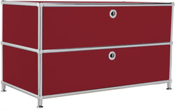FLEXCUBE Lowboard - Rot / B: 77.0 cm x T: 40.0 cm x H: 44.5 cm