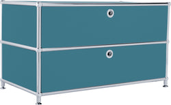 FLEXCUBE Lowboard - Petrol / B: 77.0 cm x T: 40.0 cm x H: 44.5 cm