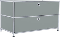 FLEXCUBE Buffet bas - Gris / L: 77.0 cm x P: 40.0 cm x H: 44.5 cm