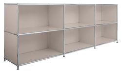 FLEXCUBE Sideboard - Taupe / B: 227.0 cm x T: 40.0 cm x H: 80.5 cm