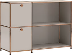 FLEXCUBE Sideboard - Taupe / B: 115.0 cm x T: 40.0 cm x H: 80.0 cm
