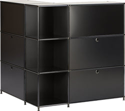 FLEXCUBE Eckkombination - Schwarz / B: 115.0 cm x T: 115.0 cm x H: 118.0 cm