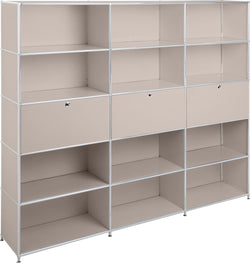 FLEXCUBE Regal - Taupe / B: 227.0 cm x T: 40.0 cm x H: 193.0 cm