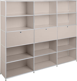 FLEXCUBE Regal - Taupe / B: 227.0 cm x T: 40.0 cm x H: 193.0 cm