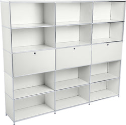 FLEXCUBE Regal - Hellgrau / B: 227.0 cm x T: 40.0 cm x H: 193.0 cm