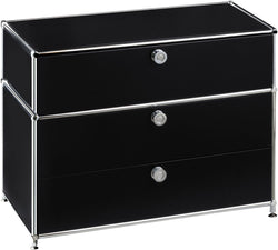 FLEXCUBE Regal - Schwarz / B: 77.5 cm x T: 40.0 cm x H: 62.5 cm