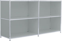 Buffet FLEXCUBE - Gris / L: 152.0 cm x P: 40.0 cm x H: 80.5 cm